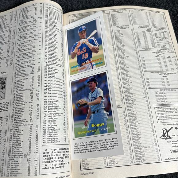Baseball Card Price Guide Set of 4 Vintage Magazines w/ Card Inserts - 1998-1990 - Picture 12 of 16
